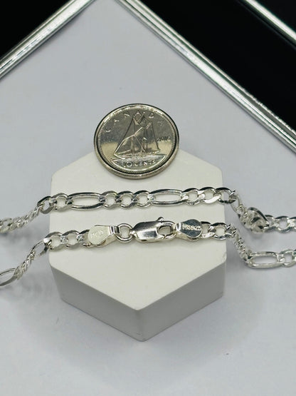 S925 Silver Figaro Chain