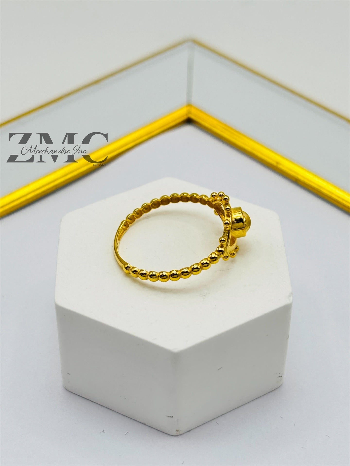 18K Gold Evil Eye Ring