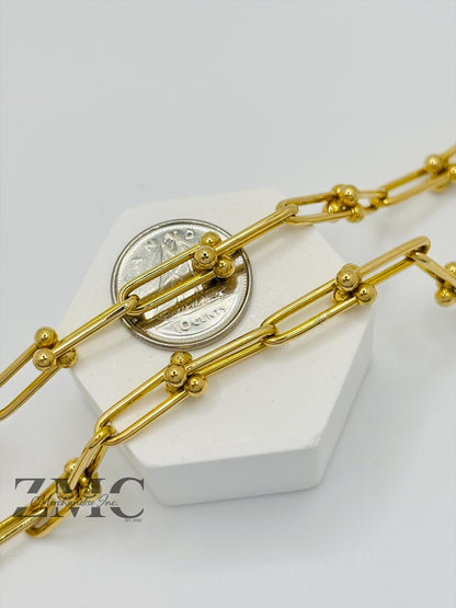 18K Gold Hardware Padlock Necklace
