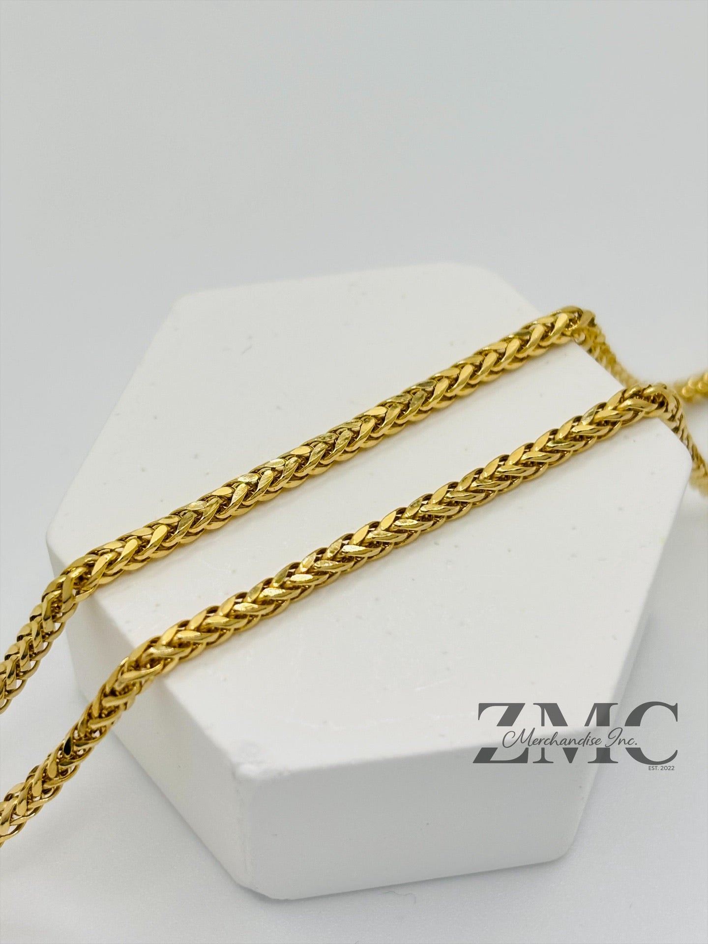18K Gold Snake Bite Necklace