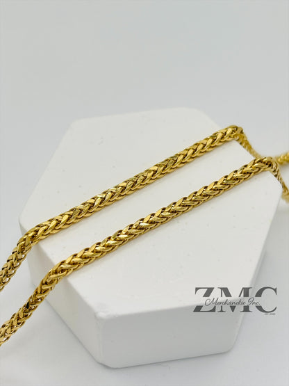 18K Gold Snake Bite Necklace