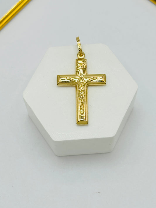 K18 Japan Gold Cross Pendant
