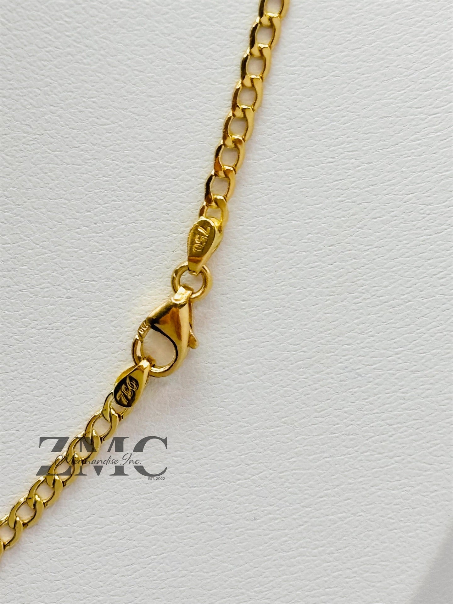 18K Gold Barrel Necklace