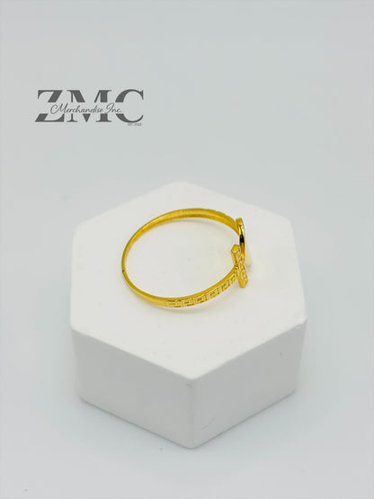 18K Gold Heart Ring