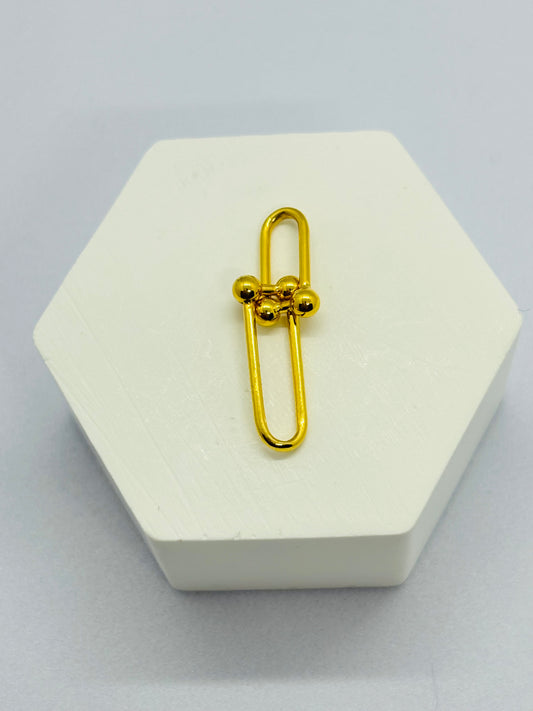 18K Gold Hardware Pendant