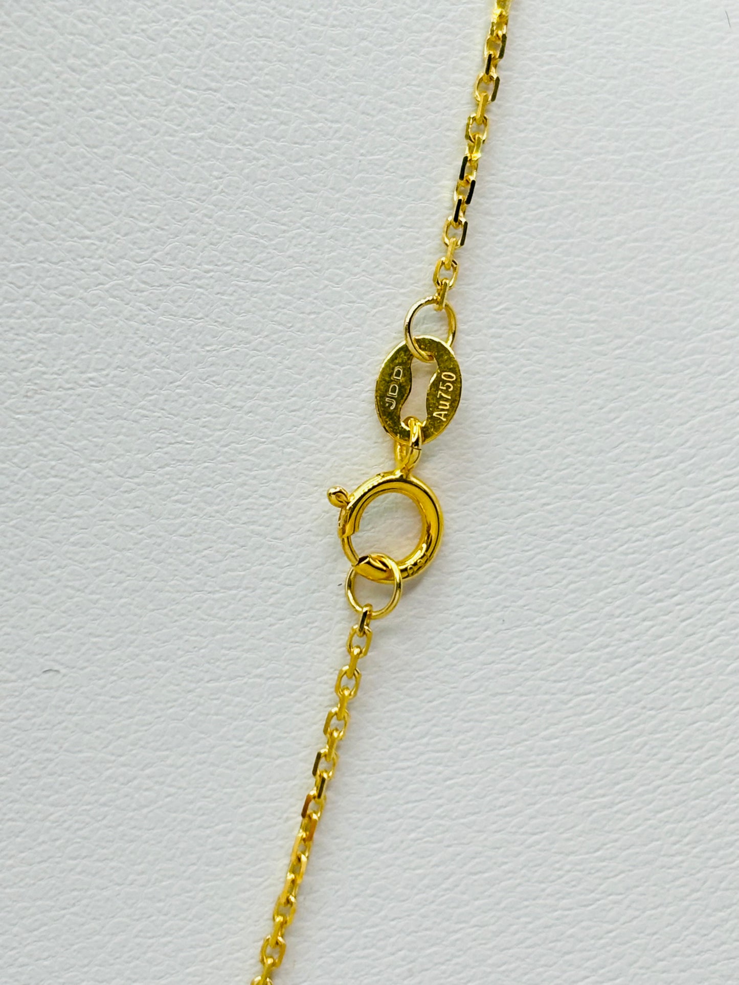 18K Gold Big Heart Moissanite Diamond Attached Necklace