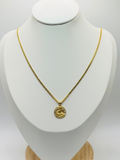 18K Gold Dragon Necklace