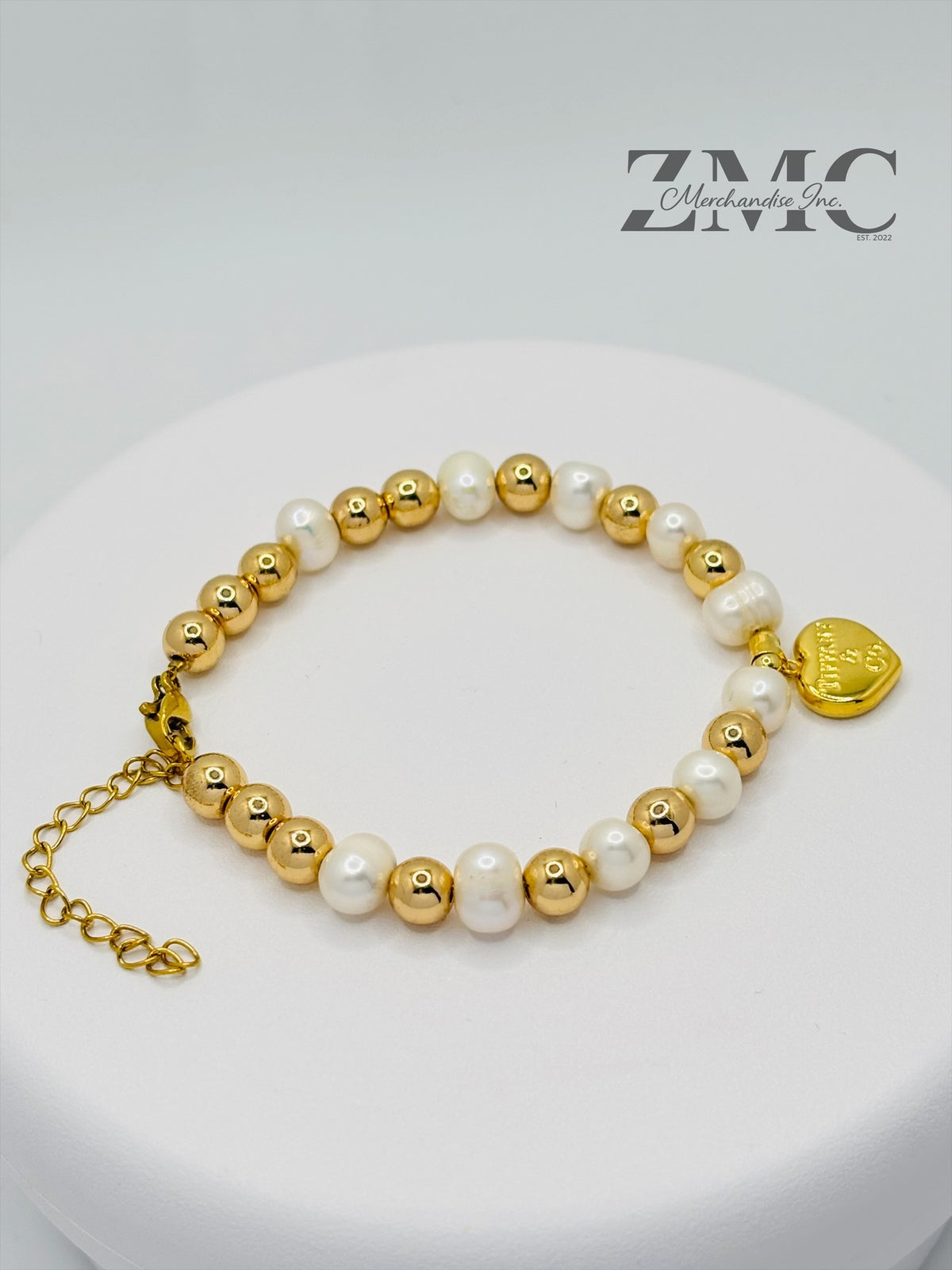 18K Gold Fresh Water Pearl Bracelet
