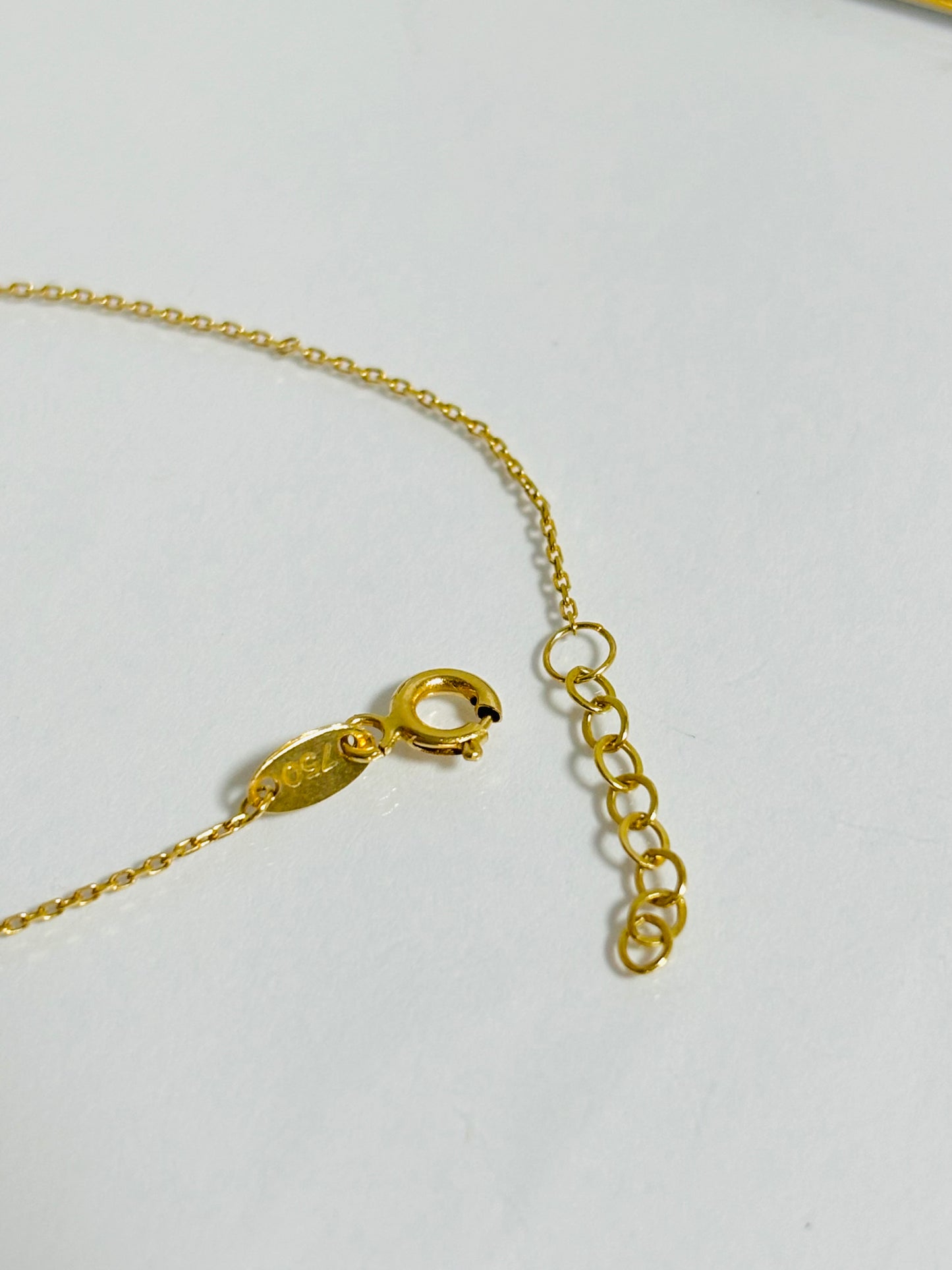 18K Gold Double Circle Bracelet