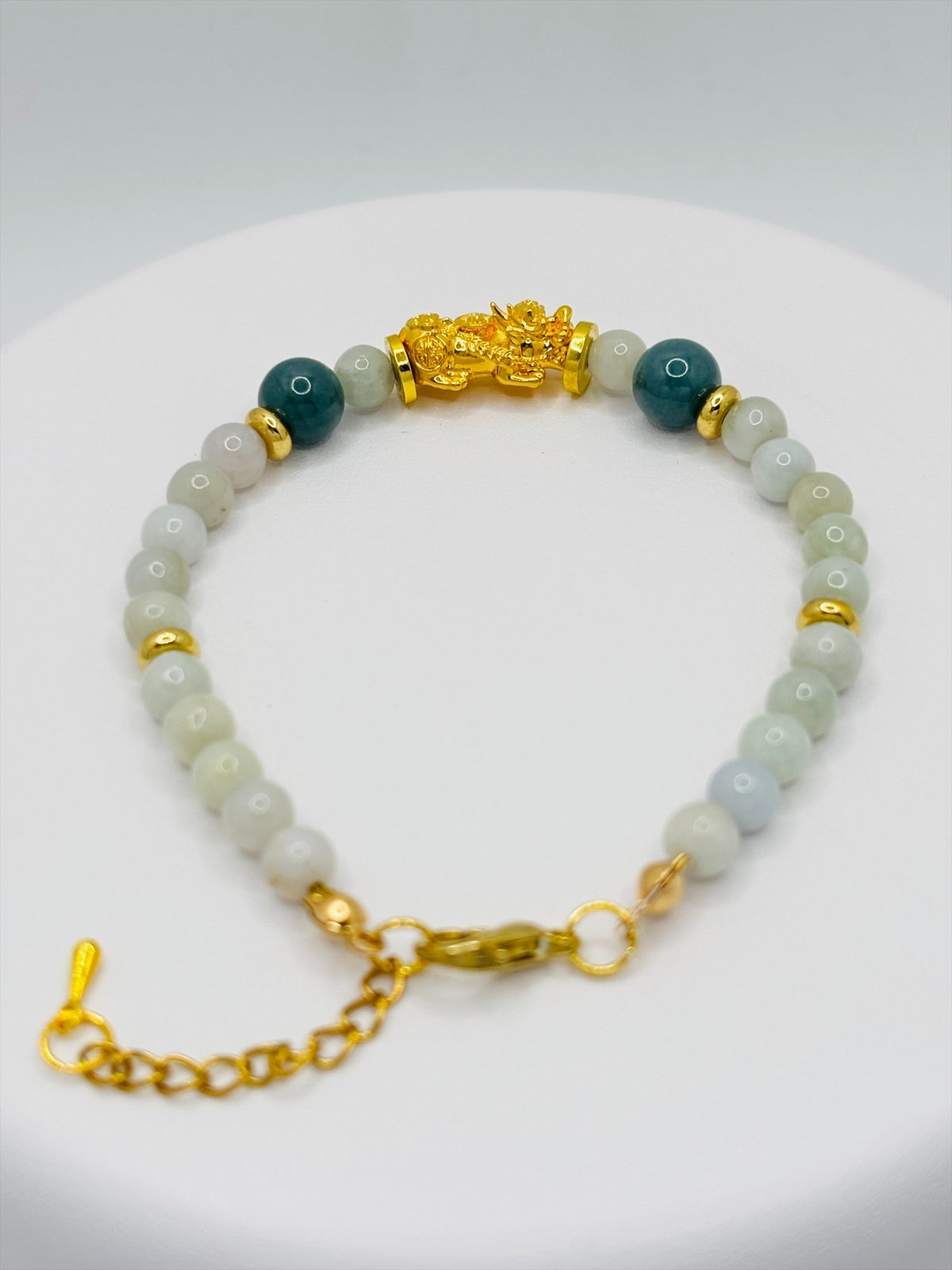 18K Gold Lucky Piyao/ Pi Xiu Jade Bracelet ( Hollow Empty Inside) MEDIUM PIYAO