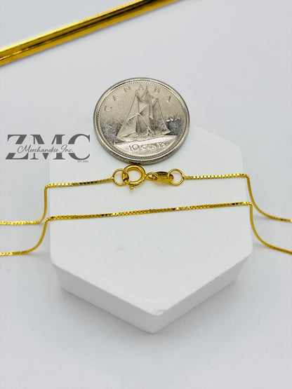 18K Gold Box Chain