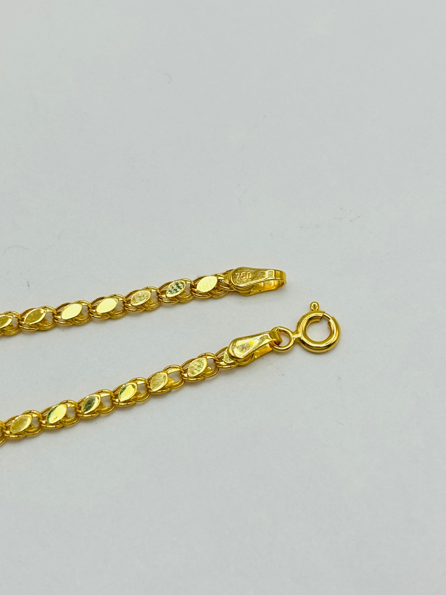 18K Gold Slim Damascus Bracelet