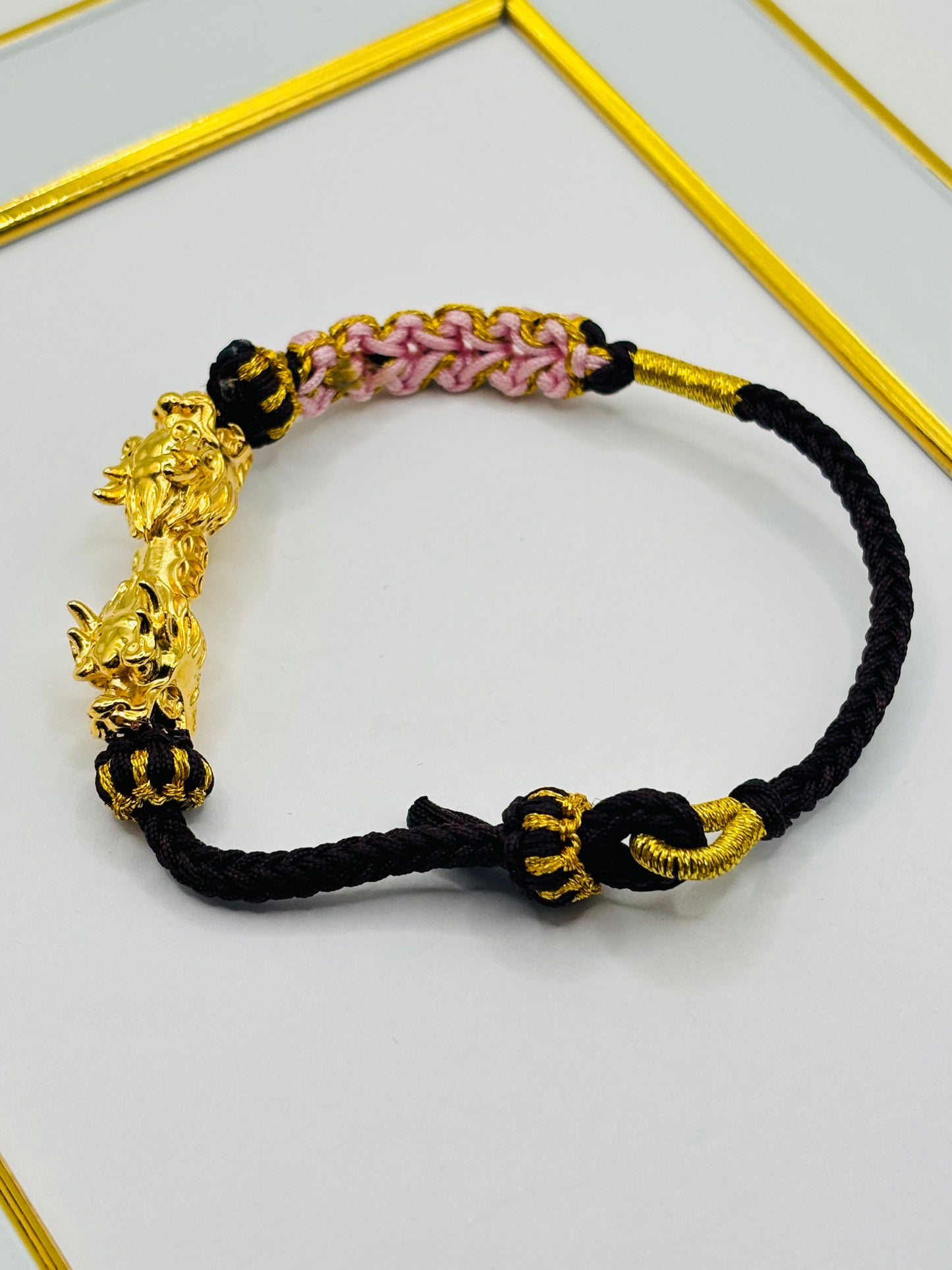 18K Gold  Lucky Dragon Bracelet  ( Hollow Empty Inside) Sakura XXL