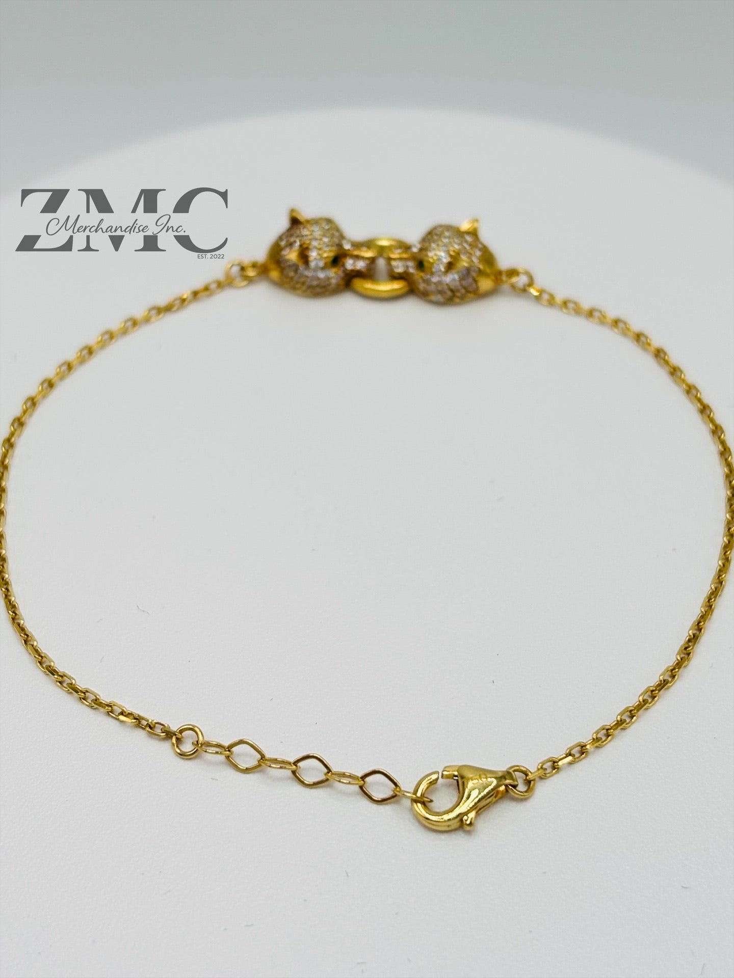 18K Gold Panther Bracelet
