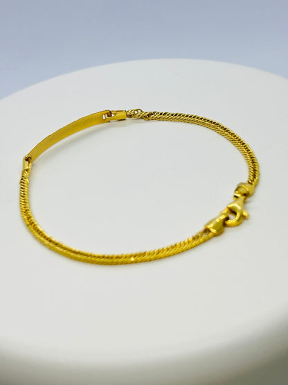 18K Gold Name Bracelet