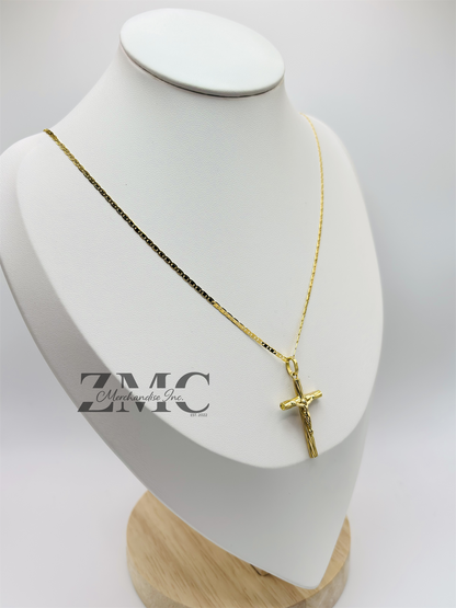 18K Gold Cross Necklace