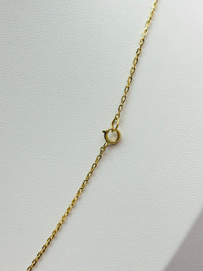 18K Gold V Attached Necklace