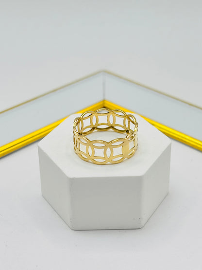 18K Gold Money Catcher Ring