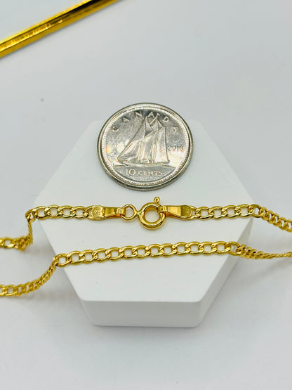 18K Gold Cross Rositas Necklace
