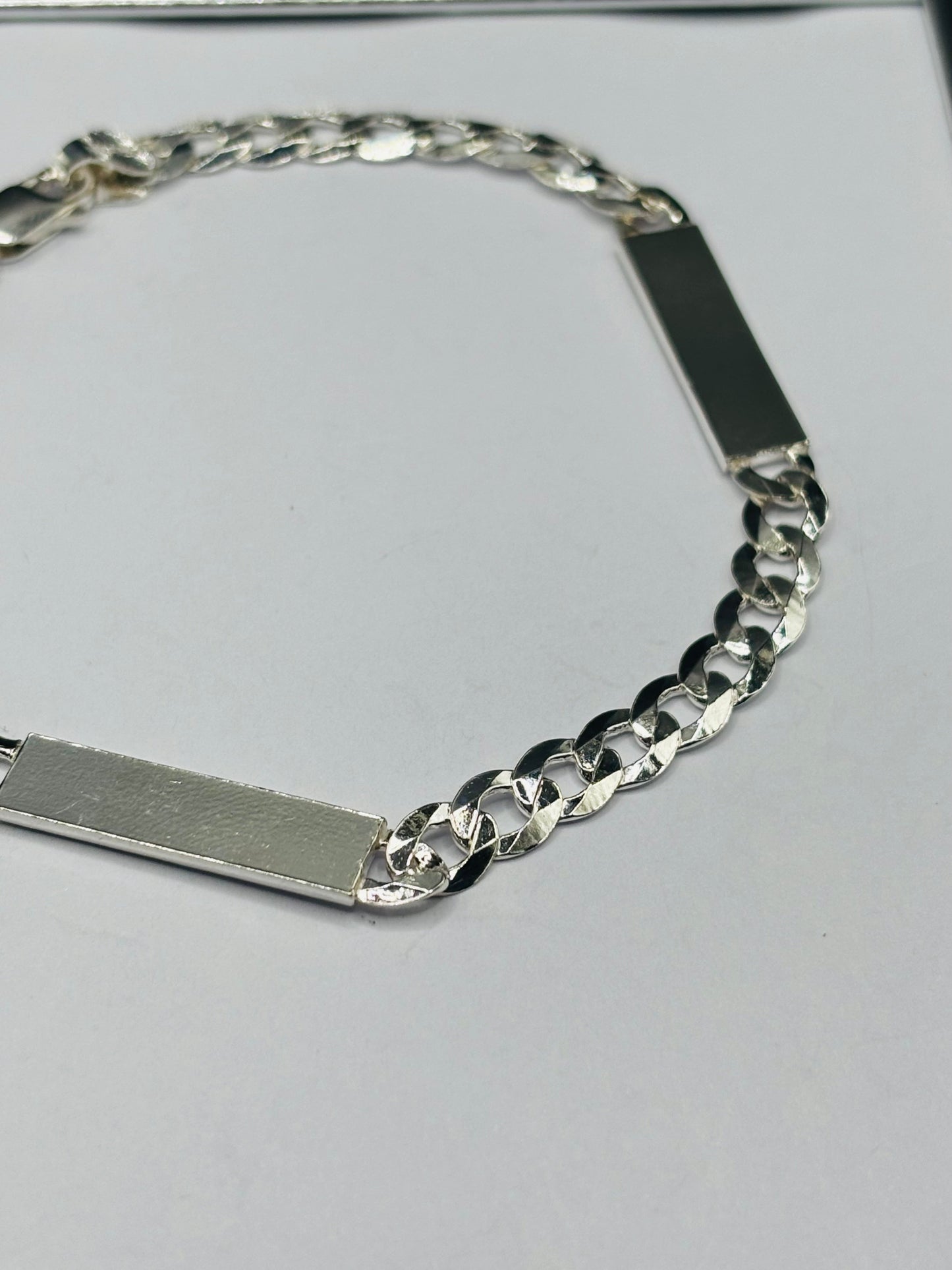 S925 Silver Double Name Bracelet