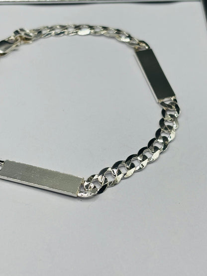 S925 Silver Double Name Bracelet