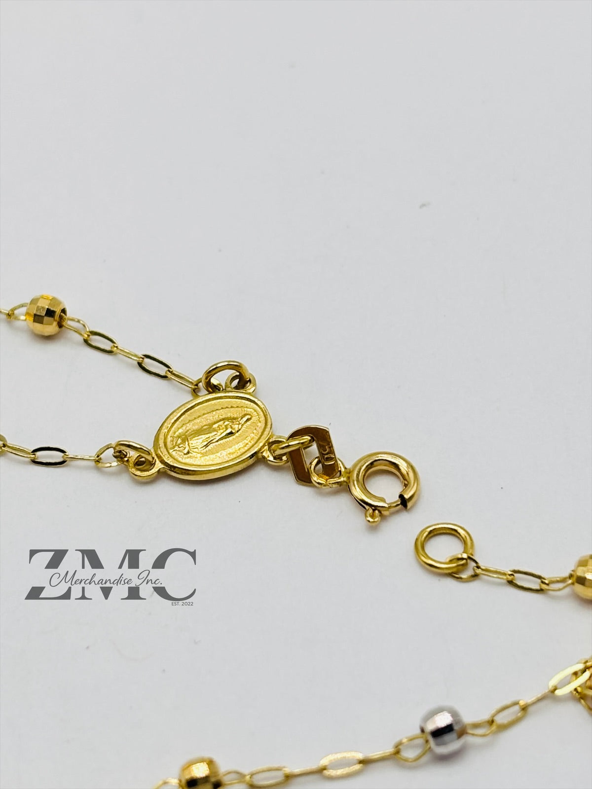 18K Gold Rosary Bracelet