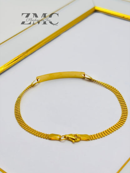 18K Gold F Bracelet