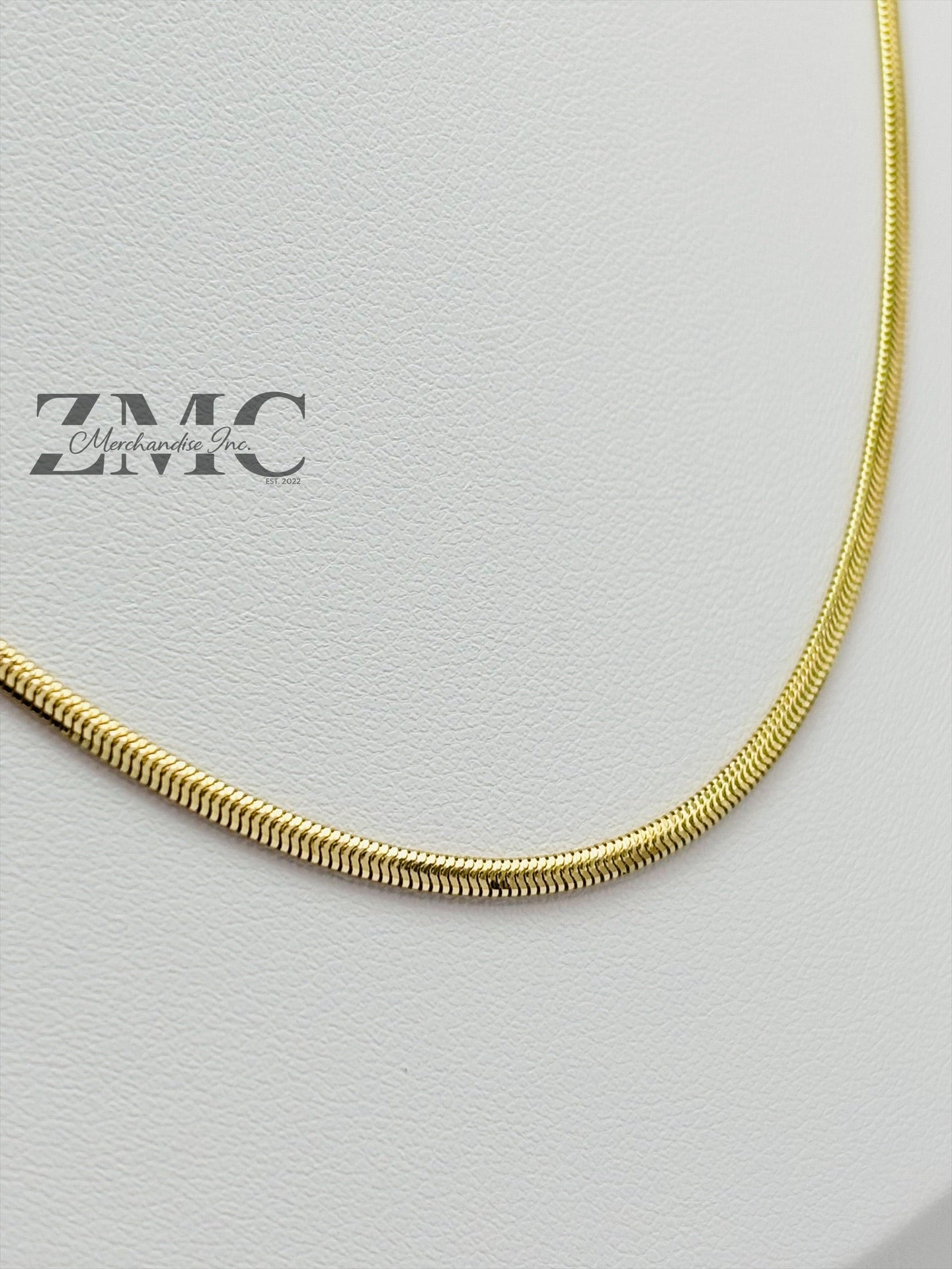 18K Gold Herringbone Chain