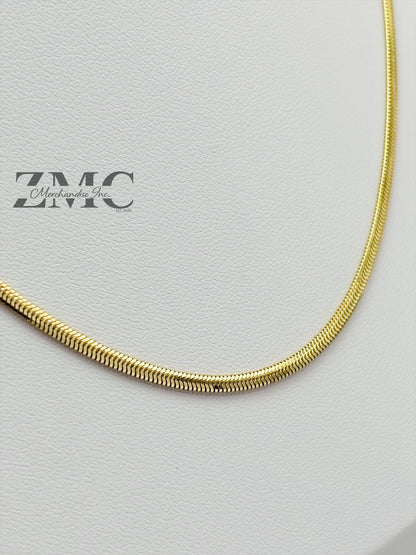 18K Gold Herringbone Chain