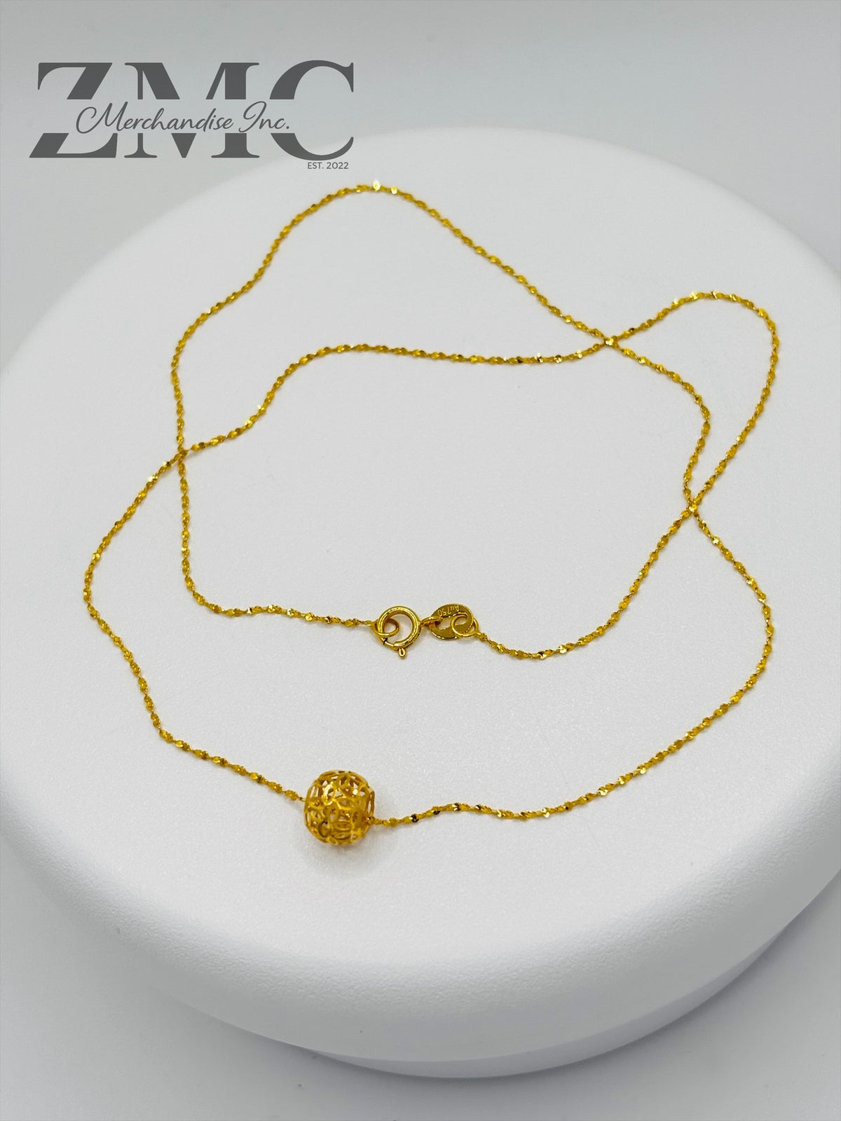18K Gold Money Cather Necklace