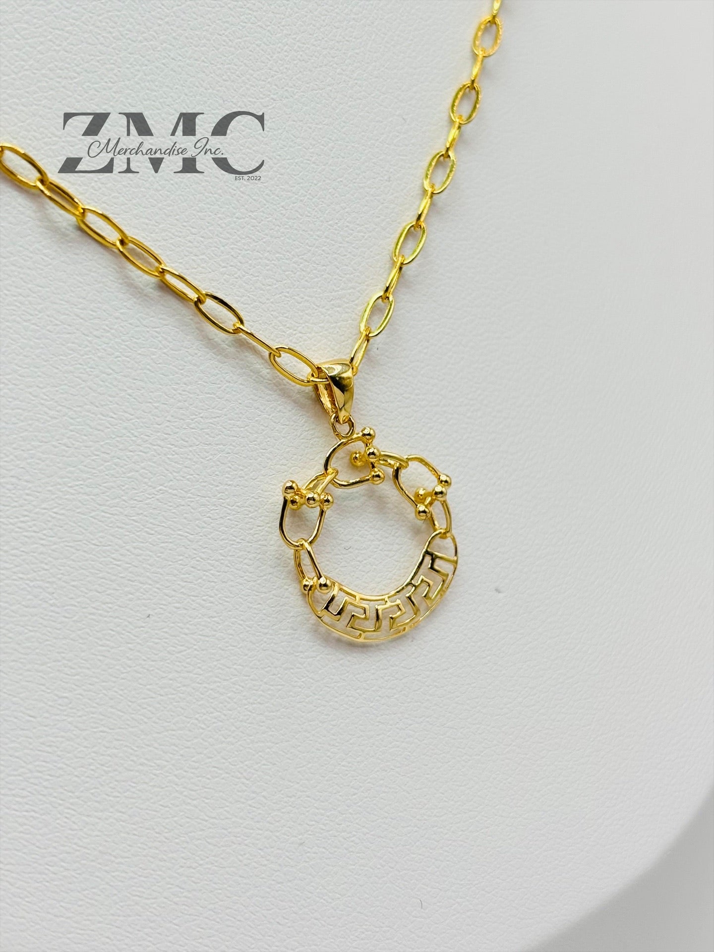 18K Gold Mini Link Paperclip Necklace