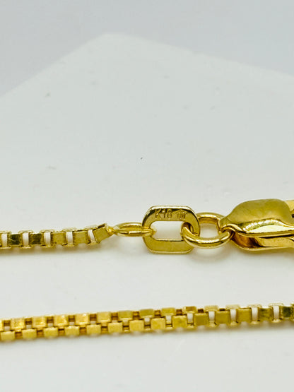 K18 Japan Gold Box Chain