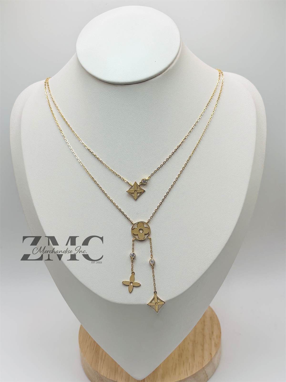 18K Gold Blossom Necklace