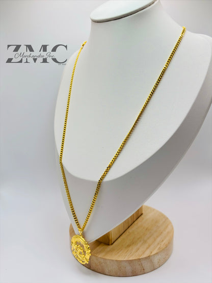 18K Gold Dragon Necklace