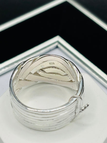 S925 Silver Puzzle 8 Rings