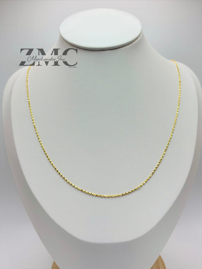 18K Gold Mirror Chain