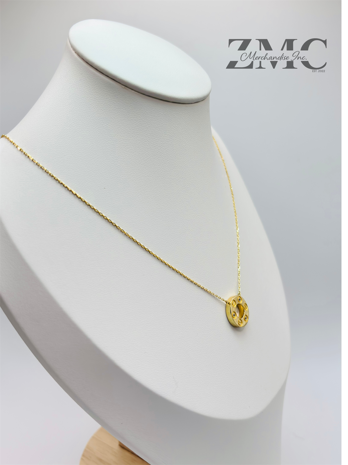 18K Gold Love Attached Necklace