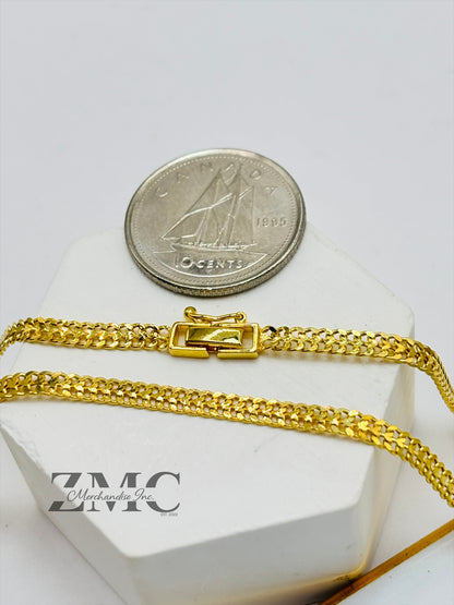 K18 Japan Gold Heartbiz Chain