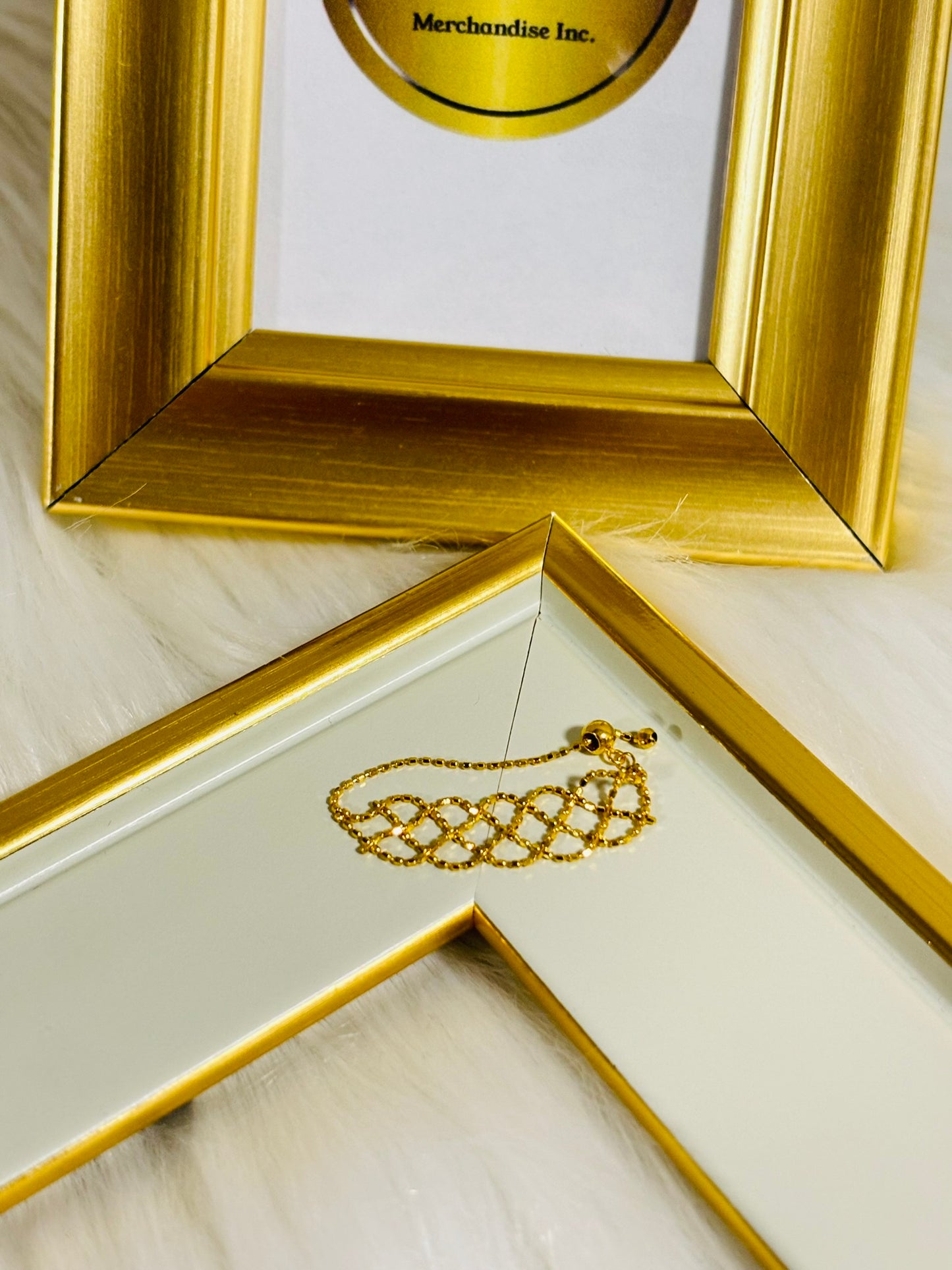 18K Gold Net Adjustable Ring