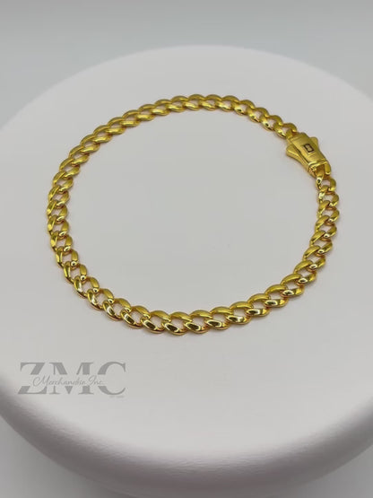 18K Gold Curb Bracelet