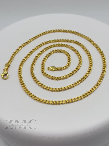 18K Gold Curb Chain