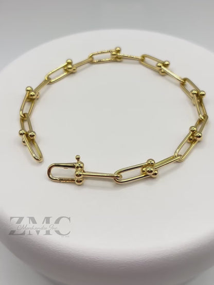 18K Gold Hardware Bracelet
