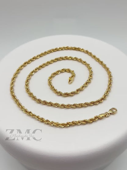 18K Gold Rope Chain