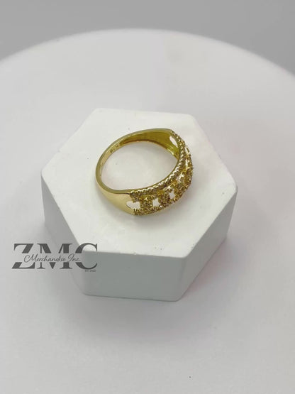 K18 Japan Gold Cadena Natural Diamond Ring 0.50 carat
